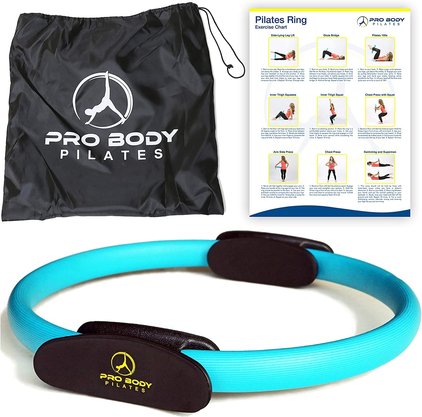 Fitness Ring – 14 Inch Pilates Ring for Focusing on Toning Inner Thighs, Arms, and Core