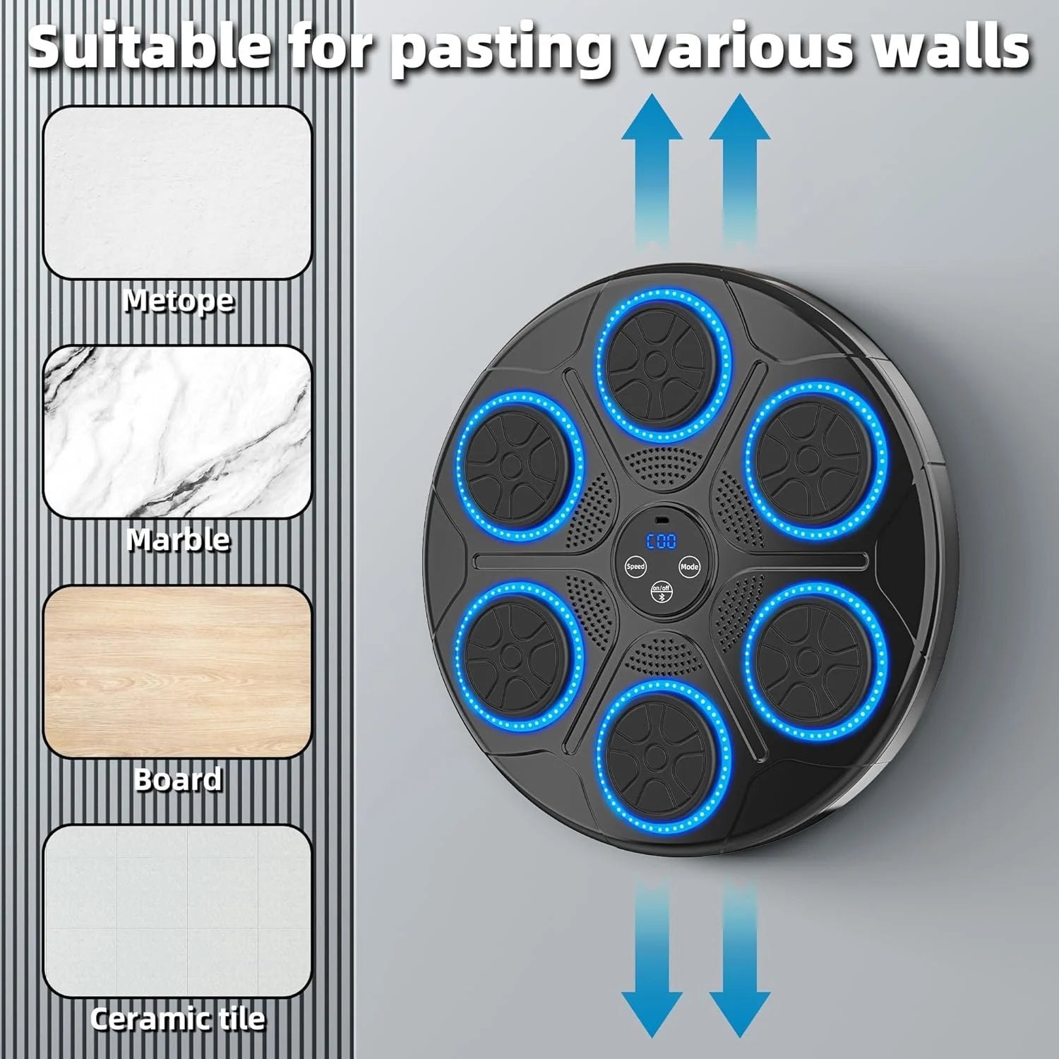 Bluetooth Music Boxing Machine, EASY To Set up + Pair Of Gloves INCLUDED!